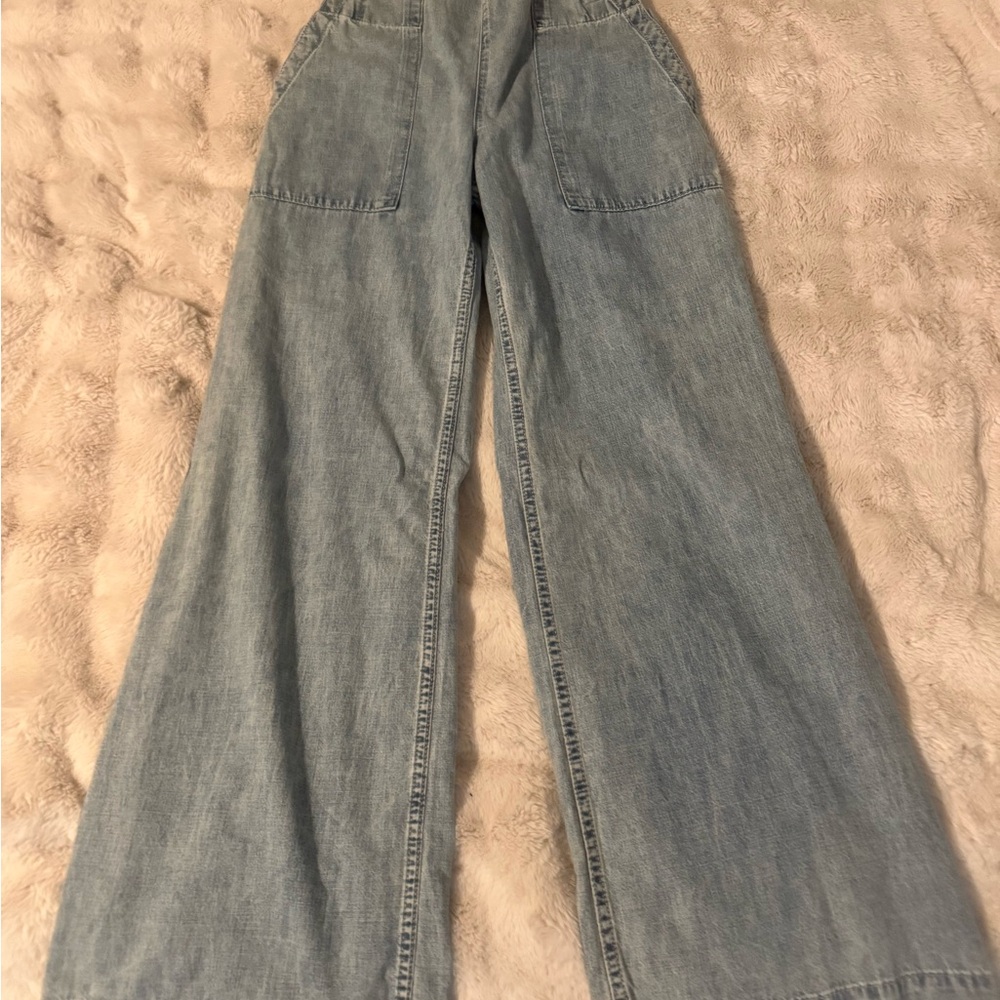 We The Free Denim Flare Jeans in Light Blue